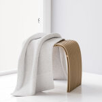 Schulte - tabouret ergonomique de salle de bain avec pieds antid�rapants et lattes incurv�es, bambou ...