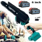 Scie  chane lectroportative, petite trononneuse de jardin lectrique sans fil coupe - bois 6 pouces ...