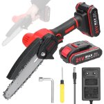 Scies d'�lagage �lectriques portables 21v 6 pouces petit moteur de brosse de tron�onneuse � fendre le ...