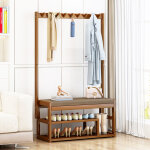 Portemanteau meuble d'entre / vestiaire, ultrixe vestiaire, meuble d'entre, avec 5 crochets, banc et ...