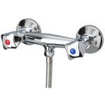 Sea - horse - robinet douche classique avec mitigeur  deux inchs mural chrome