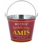 Sans marque - seau � canettes en m�tal r�tro bistrot