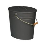 Seau  cendres anthracite petit modle - 15 litres