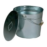 Seau  cendres galvanis petit modle - 15 litres