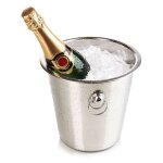 Seau à glaçons inox. pour bouteilles 21 x 20 cms. Seau à glaçons inox. pour bouteilles 21 x 20 cms.