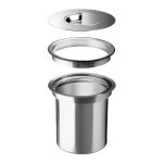 Blanco - seau inox solon  intgrer dans le plan de travail