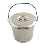 Offre speciale seau en inox 12 litres avec couvercle - Offre speciale seau en inox 12 litres avec couvercle -