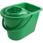 Rs pro - seau � lessiver en plastique vert avec poign�e, 12l ( prix pour 1 )