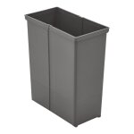 Seau pour poubelle avec double poignée - contenance : 40 l - décor : anthracite - hauteur : 505 mm - ... Seau pour poubelle avec double poignée - contenance : 40 l - décor : anthracite - hauteur : 505 mm - ...