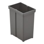Seau pour poubelle avec double poigne - contenance : 8 l - dcor : anthracite - hauteur : 295 mm - largeur ...