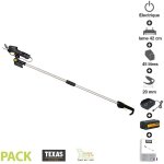 Texas - scateur chenilloir tlescopique sur batterie 2 ah gs725li