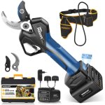 S�cateur �lectrique 40 mm avec ouverture de m�choire anti - coupure et r�glable, 2 x 4 ah, s�cateur profession ...