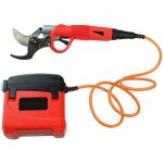 S�cateur �lectrique yatek pouvant couper des branches vivantes jusqu'� 45mm, avec batterie et mallette ...