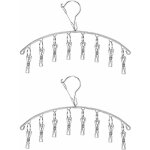 Sche chaussettes en acier inoxydable cintre de chaussette pliables schoirs tendoir  linge  suspendre ...