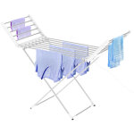 S�che - linge electrique, etendoir pliant d'int�rieur � etages, classique, blanc, dimensions du produit ...
