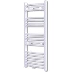 S�che - serviettes chauffage central incurv� 600x1160mm + connecteurs vidaxl