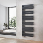 Heilmetz - sche - serviettes 140 x 50 cm radiateur  eau chaude anthracite, anti - bactrien, 694w, ...