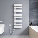 S�che - serviette �lectrique 1176 x 400 mm blanc radiateur lames plates s�che - serviettes 600w - led ...