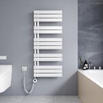 S�che - serviette �lectrique 1176 x 500 mm blanc radiateur lames plates s�che - serviettes 600w - led ...