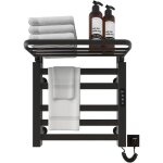 Seche serviette electrique, 500x500mm porte serviettes chauffant, radiateur porte - serviettes, porte ...