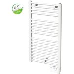 Seche - serviette electrique 750w fluide caloporteur 24 tubes droits acier blanc 1222x500mm thermostat ...
