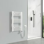 Sche - serviettes lectrique avec lment chauffant thermostat 238w, blanc radiateur lectrique sche ...