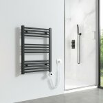 Sche - serviettes lectrique avec lment chauffant thermostat 284w, anthracite radiateur lectrique ...