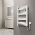 Pro. tec - sche - serviettes lectrique follo avec radiateur 96 x 54 cm 500w blanc