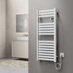 Sche - serviettes lectrique ringebu avec radiateur 120 x 50 cm 500w blanc pro. tec