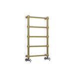 Sche - serviette mixte laiton bross de 1540mm de haut / 504 mm large - 273 watt - ret1540 / 504v2bbs ...