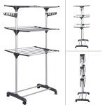 S�choir � linge inox �tendoir pliable gris