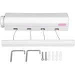 S�choir � linge mural r�tractable, corde � linge exterieur 4 fils de 3, 2m�tres, etendoir a linge pour ...