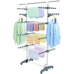 Schoir  linge pliant  4 niveaux, etendoir  linge intrieur en acier inoxydable, sche - linge 2tendoir ...