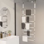 Schoir  linge suspendu  5 niveaux aluminium