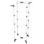 Séchoir à linge tour à 4 niveaux etendage modulable et pliable et roulettes vileda Séchoir à linge tour à 4 niveaux etendage modulable et pliable et roulettes vileda