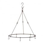 Ac - deco - s�choir m�tal pour fleurs et herbes - d 35, 4 x h 40 cm - marron - livraison gratuite