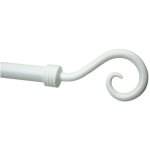 Crosse - embout tringle  rideau 20 laque coloris - blanc
