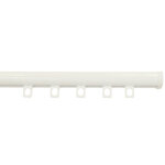 Secodir - decorail - tringle rail pour rideau en aluminium l. 1, 50 m coloris - blanc