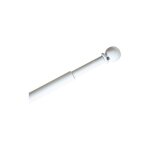 Tringle boule extensible �8mm 40 - 70cm coloris - blanc