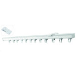 Secodir - unirail - tringle rail pour rideau en aluminium blanc l 2 m coloris - blanc