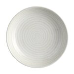 Secret de gourmet - lot de 6 assiettes creuses 'rice' 20cm blanc