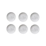 Secret de gourmet - lot de 6 assiettes  dessert - d 19 cm - marbre - livraison gratuite