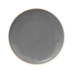 Secret de gourmet - lot de 6 assiettes � dessert 'asma' 19cm gris