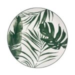 Secret de gourmet - lot de 6 assiettes � dessert 'palme' 19cm vert