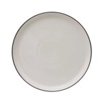 Secret de gourmet - lot de 6 assiettes plates 'alix' 27cm blanc
