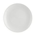 Secret de gourmet - lot de 6 assiettes plates 'colorama' 27cm blanc