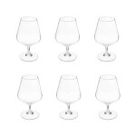 Secret de gourmet - lot de 6 verres � cognac 'nora' 35cl transparent