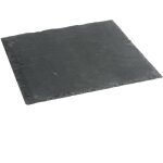 Secret de gourmet - assiette en ardoise - 25 x 25 cm