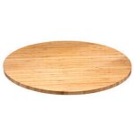 Secret de gourmet - plateau tournant en bambou de 50 cm de diam�tre avec livraison gratuite - id�al pour ...