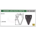 Section de lame rainurée étroite pour motofaucheuse 85315 sf Section de lame rainurée étroite pour motofaucheuse 85315 sf